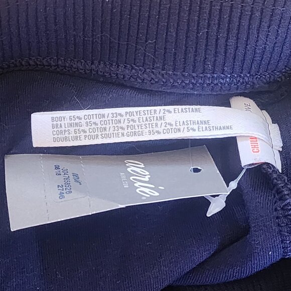 Aerie Chill Play Move Ribbed Leggings Matching Sports Bra Coordinated Set - Picture 6 of 7